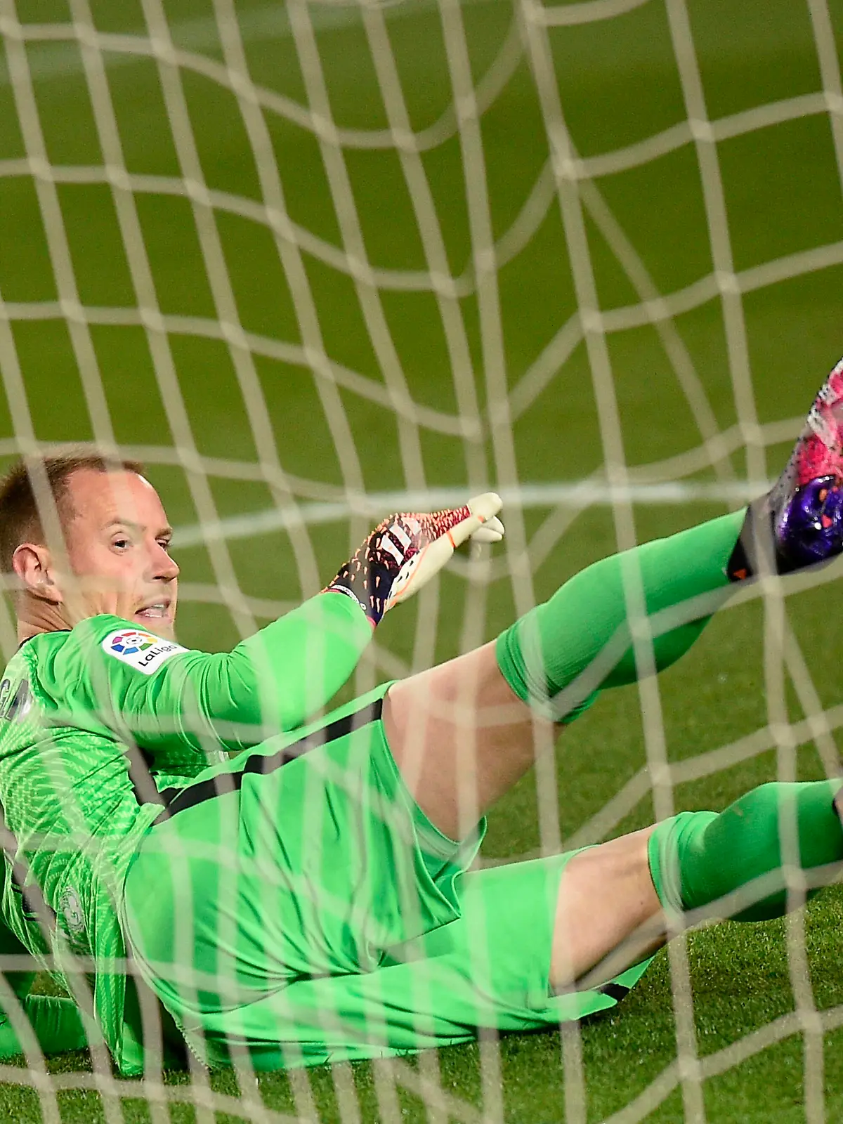 ESP: FC Barcelona, Barca - Getafe CF. La Liga Santander. Marc-Andre Ter Stegen of FC Barcelona during the La Liga match between FC Barcelona and Getafe CF played at Camp Nou Stadium on April 22, 2021 in Barcelona, Spain. kpng Copyright: xPRESSINPHOTOx PS_210422_031 