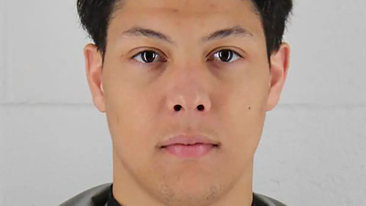 This photo released by the Johnson County Sheriff’s Office in Missouri, on Wednesday, May 3, 2023, shows Jackson Mahomes. The brother of Kansas City Chiefs quarterback Patrick Mahomes was booked into jail Wednesday on aggravated sexual battery charges over a restaurant altercation. (Johnson County Sheriff’s Office via AP)