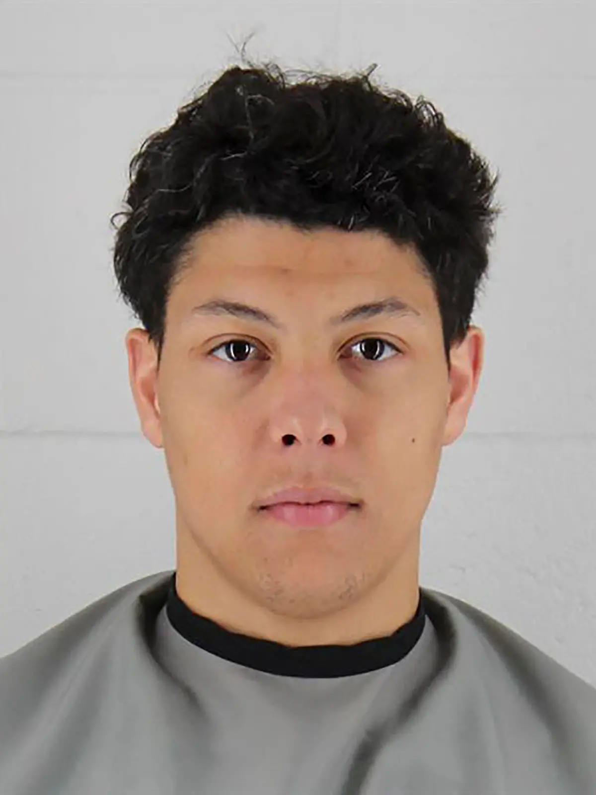 This photo released by the Johnson County Sheriff’s Office in Missouri, on Wednesday, May 3, 2023, shows Jackson Mahomes. The brother of Kansas City Chiefs quarterback Patrick Mahomes was booked into jail Wednesday on aggravated sexual battery charges over a restaurant altercation. (Johnson County Sheriff’s Office via AP)