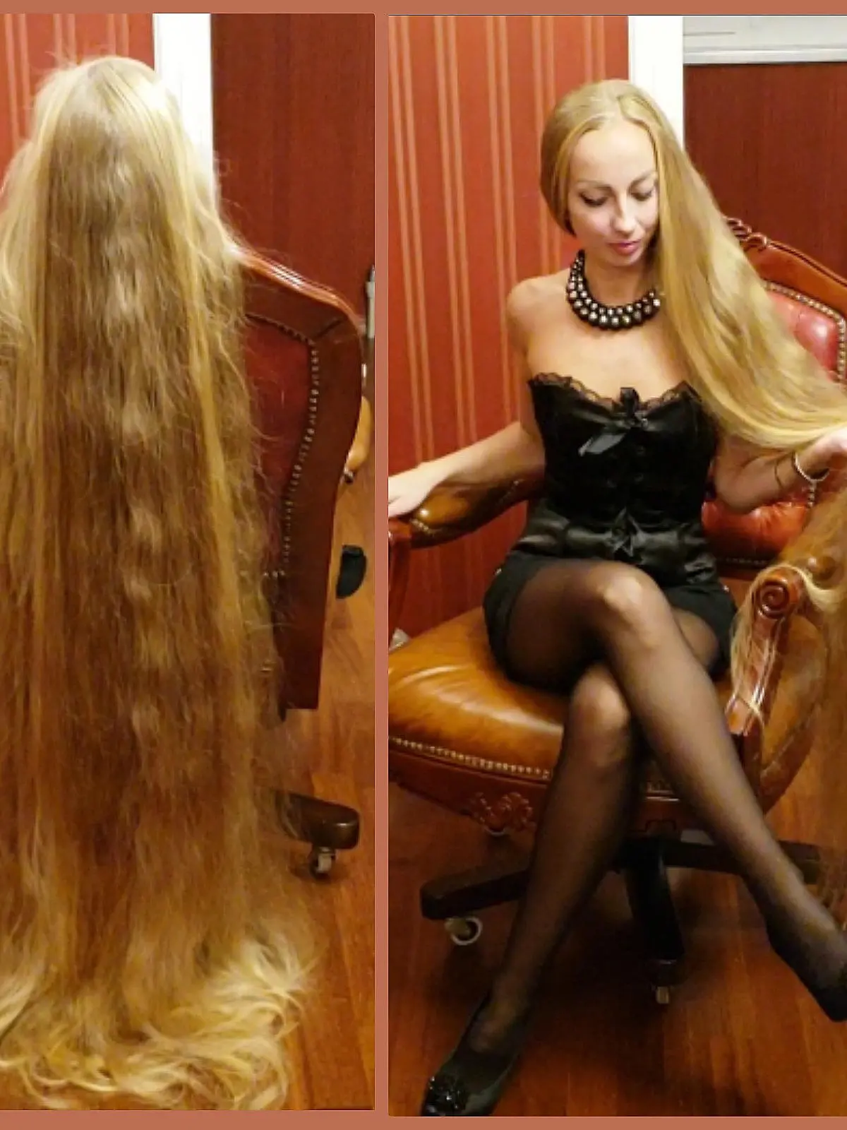 Die Blondine Alena Kravchenko aus Odessa, Ukraine ist 35 Jahre alt und war seit 30 Jahren nicht mehr beim Friseur. Mittlerweile sind ihre Haare über 2 Meter lang.