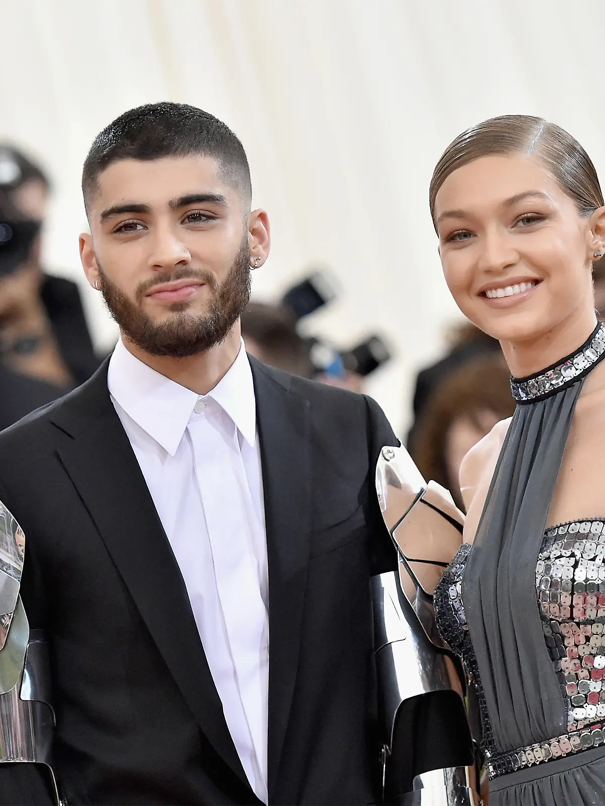 NEW YORK, NY - MAY 02:  Zayn Malik (L) and Gigi Hadid attend the 'Manus x Machina: Fashion In An Age Of Technology' Costume Institute Gala at Metropolitan Museum of Art on May 2, 2016 in New York City.  (Photo by Mike Coppola/Getty Images for People.com)