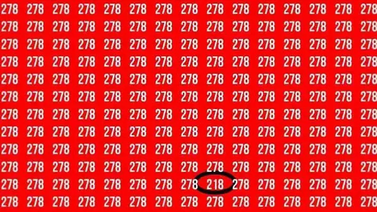 Viele gleiche Zahlen, nur eine ist anders
