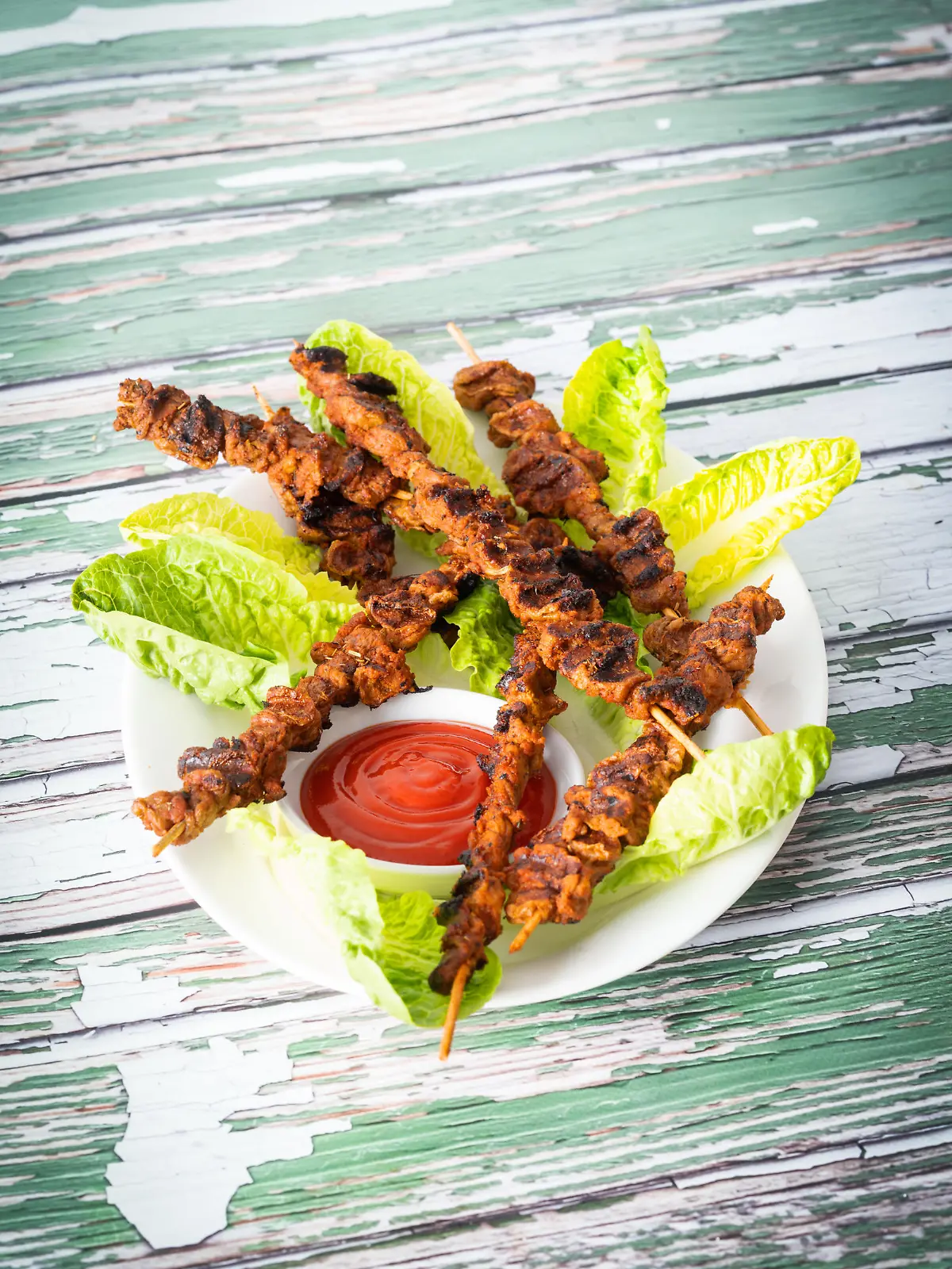 Vegetarische Grillfackeln