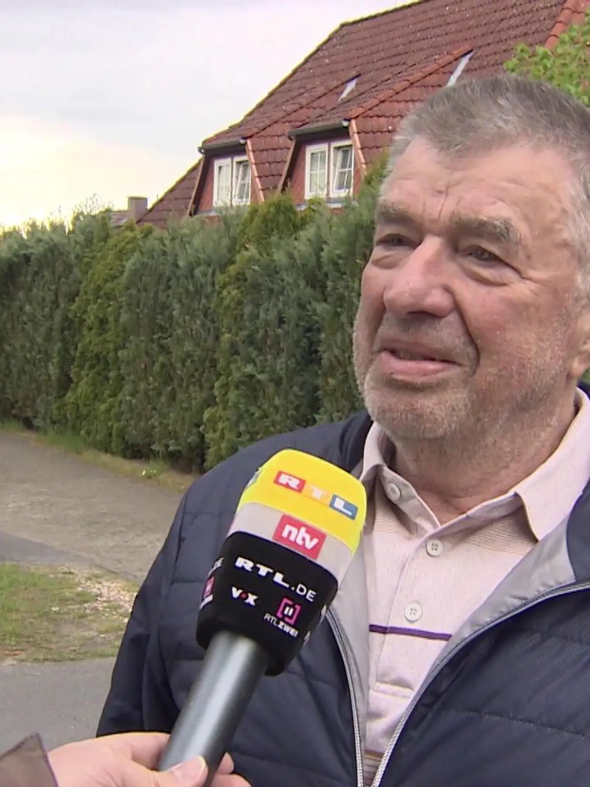 Nachbar Klaus Möbus im RTL-Interview.
