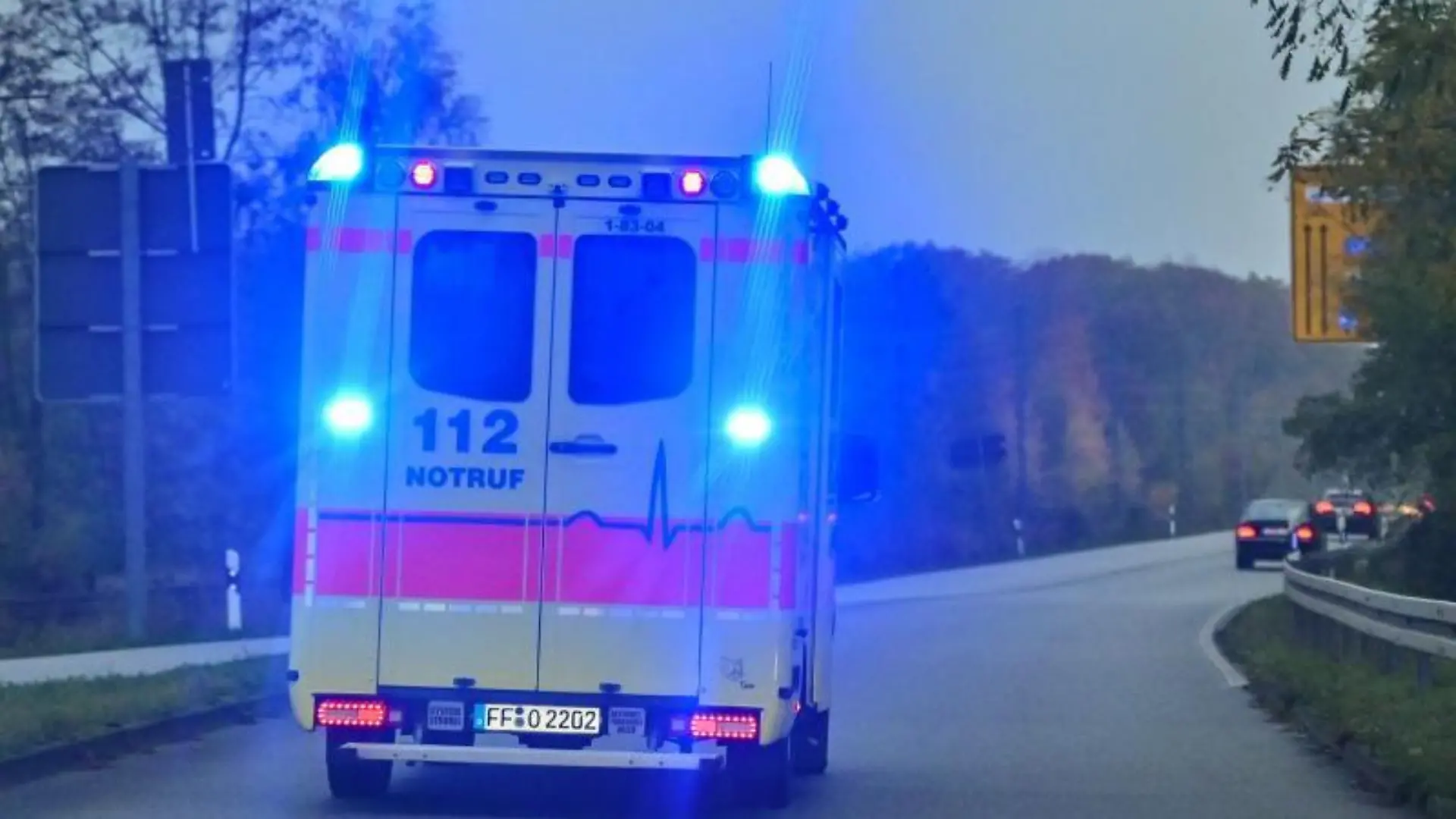 Rettungswagen im Einsatz