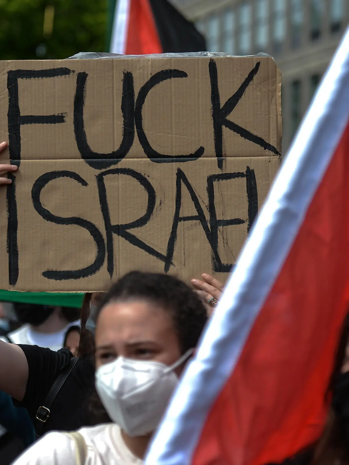 Rally For Palestine In Dublin Pro-Palestinian protesters seen outside the Israeli Embassy on Pembroke Road in Dublin during Rally for Palestine . On Saturday, 15 May 2021, in Dublin, Ireland. Dublin Ireland widak-rallyfor210515_npuHg PUBLICATIONxNOTxINxFRA Copyright: xArturxWidakx 