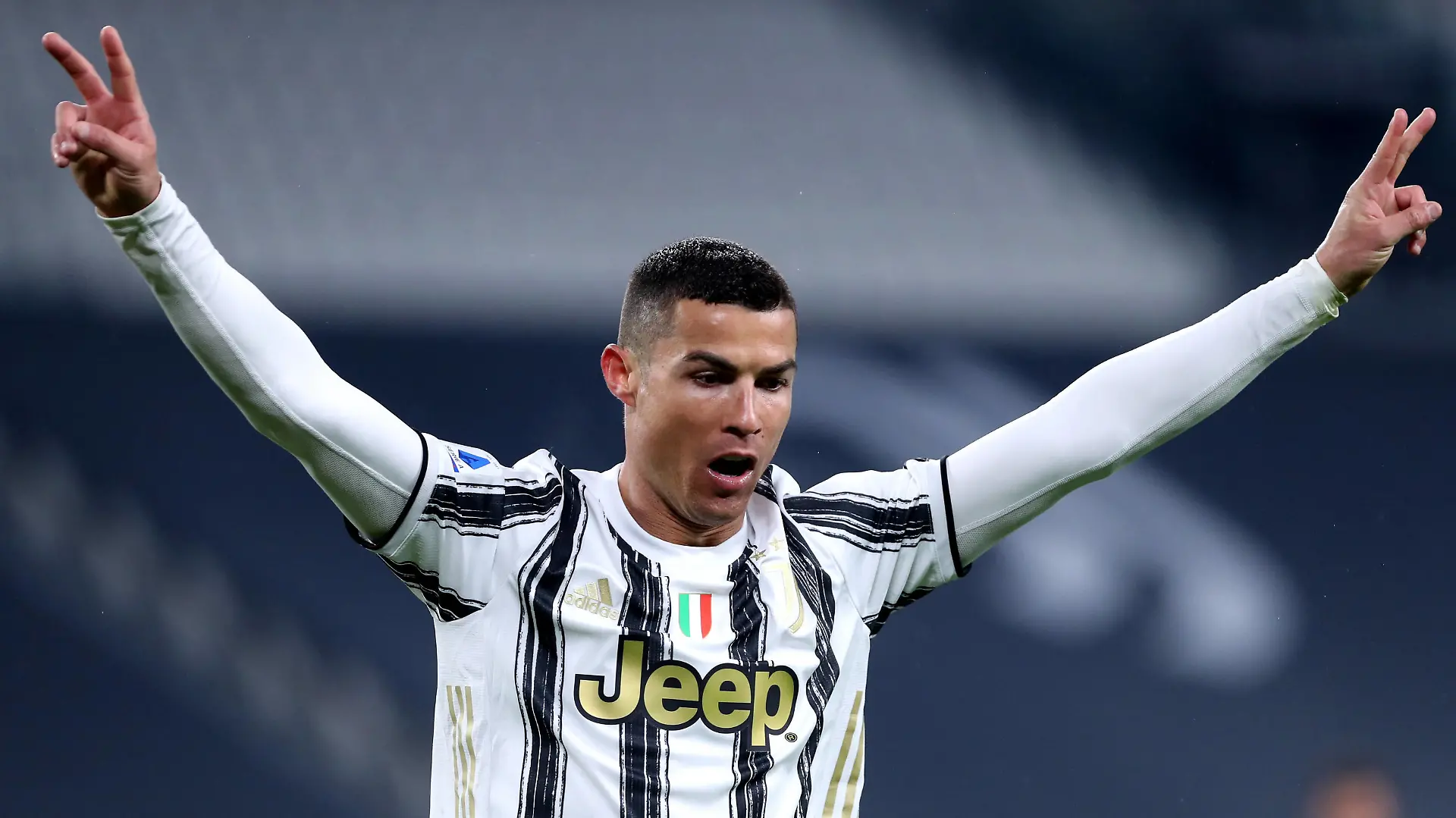 Cristiano Ronaldo of Juventus Fc celebrate after scoring a goal during the Serie A match between Juventus FC and Udinese Calcio at Allianz Stadium Turin Italy on 03 January 2021. Turin Allianz Stadium Turin Italy Copyright: xMarcoxCanonierox SP24-0460