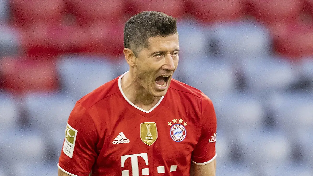 Bayern München - Borussia Mönchengladbach Torjubel: Robert Lewandowski Muenchen Bayern München - Borussia Mönchengladbach 07.05.2021, Fussball, 1. Bundesliga, Saison 2020/21 Foto: Moritz Müller / Pool Only for Editorial use München Allianz Arena Bayern Deutschland *** Bayern Munich Borussia Mönchengladbach goal celebration Robert Lewandowski Muenchen Bayern Munich Borussia Mönchengladbach 07 05 2021, Football, 1 Bundesliga, season 2020 21 Photo Moritz Müller Pool Only for Editorial use Munich Allianz Arena Bayern Germany Poolfoto MoMue / via Mladen Lackovic ,EDITORIAL USE ONLY