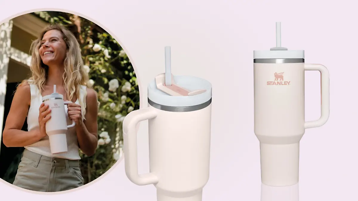 Stanley Cup in der Farbe Rose Quartz.