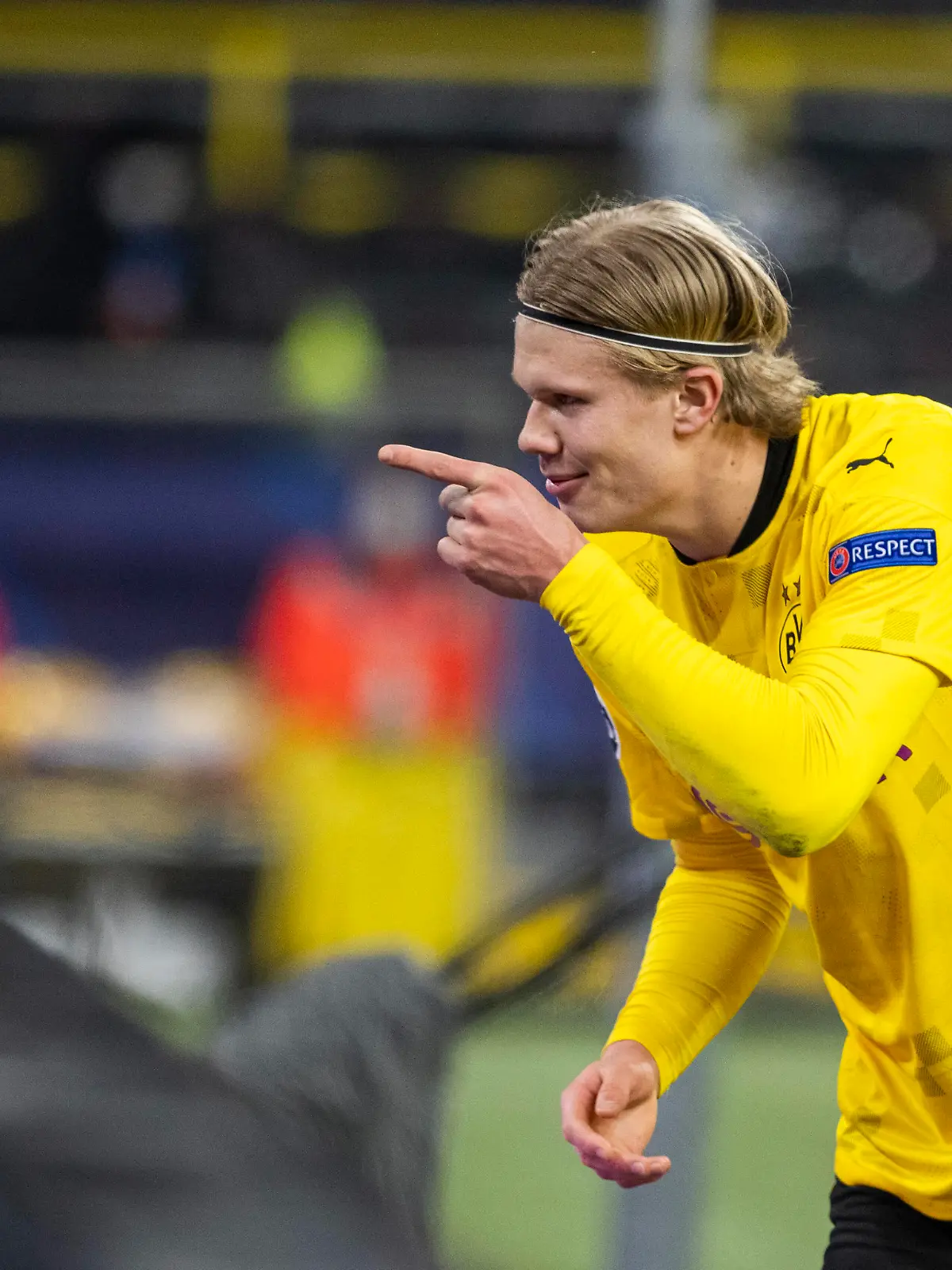  Sport Bilder des Tages Torjubel: Erling Haaland BVB Borussia Dortmund - FC Sevilla 09.03.2021, Fussball, Training 1. Bundesliga, Saison 2020/21 Foto: Moritz Müller *** Goal celebration Erling Haaland BVB Borussia Dortmund FC Sevilla 09 03 2021, football, training 1 Bundesliga, season 2020 21 photo Moritz Müller