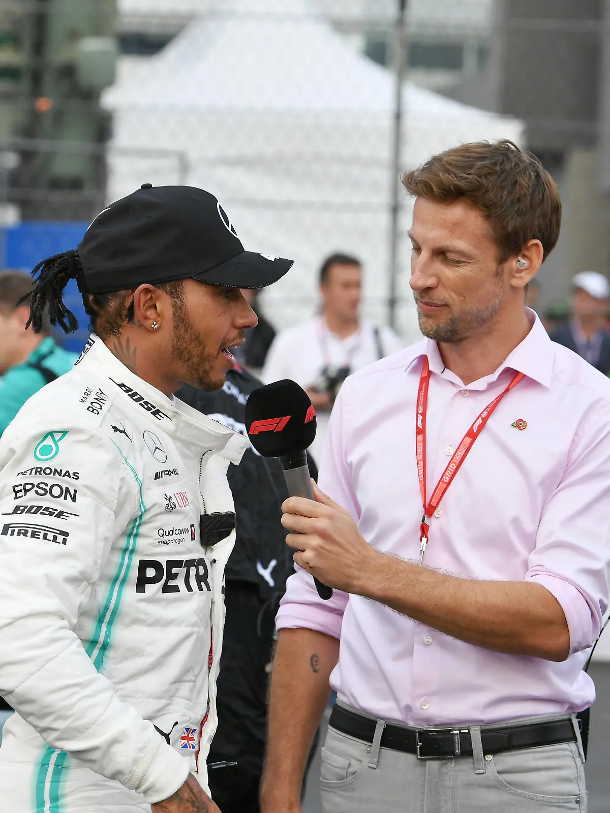 Jenson Button interviewt heutzutage Lewis Hamilton oft nach dessen Siegen