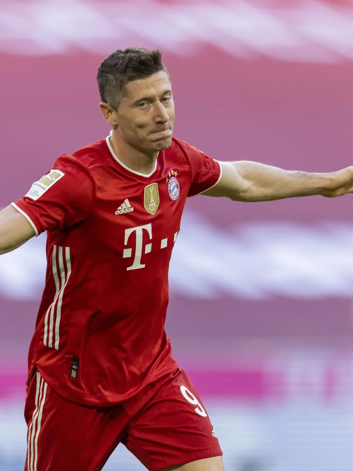  Bayern München - Borussia Mönchengladbach Torjubel: Robert Lewandowski Muenchen Bayern München - Borussia Mönchengladbach 07.05.2021, Fussball, 1. Bundesliga, Saison 2020/21 Foto: Moritz Müller / Pool Only for Editorial use München Allianz Arena Bayern Deutschland *** Bayern Munich Borussia Mönchengladbach goal celebration Robert Lewandowski Muenchen Bayern Munich Borussia Mönchengladbach 07 05 2021, Football, 1 Bundesliga, season 2020 21 Photo Moritz Müller Pool Only for Editorial use Munich Allianz Arena Bayern Germany Poolfoto MoMue / via Mladen Lackovic ,EDITORIAL USE ONLY