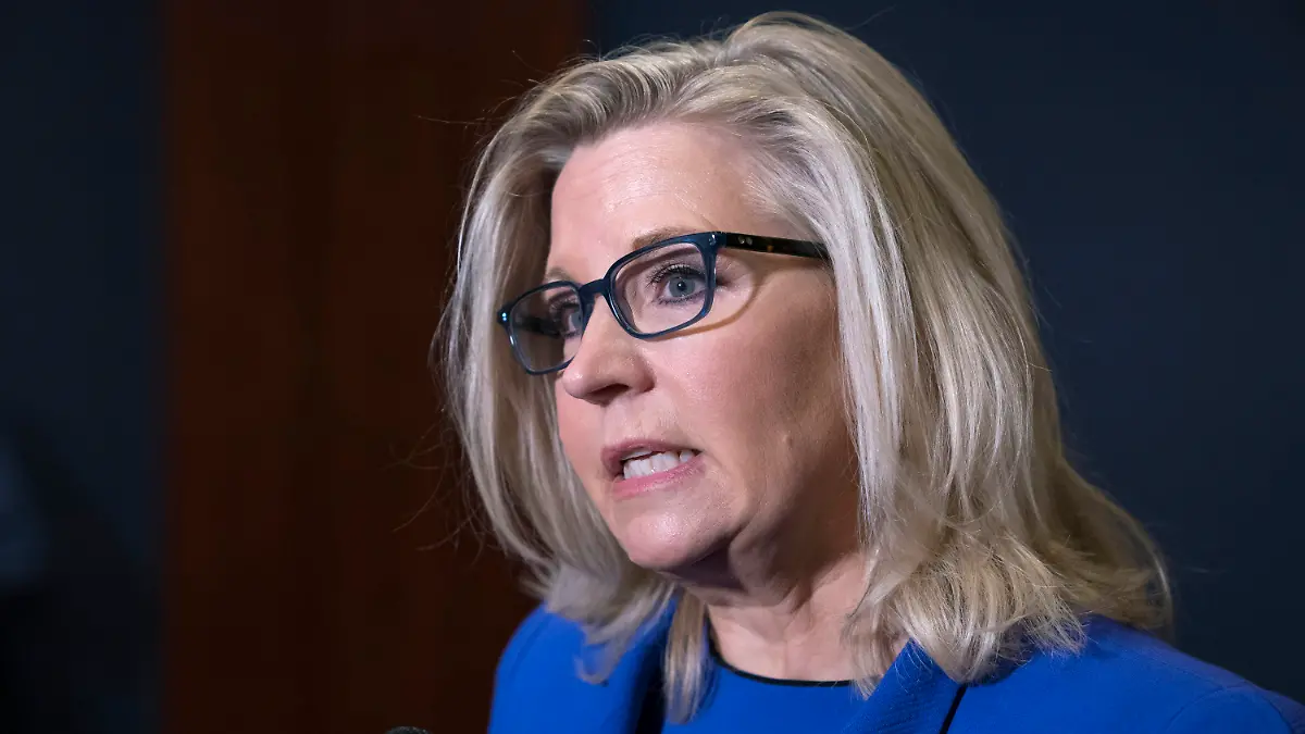 Rep. Liz Cheney, R-Wyo., speaks to reporters after House Republicans voted to oust her from her leadership post as chair of the House Republican Conference because of her repeated criticism of former President Donald Trump for his false claims of election fraud and his role in instigating the Jan. 6 U.S. Capitol attack, at the Capitol in Washington, Wednesday, May 12, 2021. (AP Photo/J. Scott Applewhite)