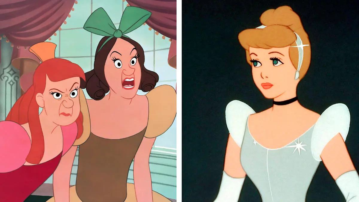 Disney-Charaktere in einer Collage