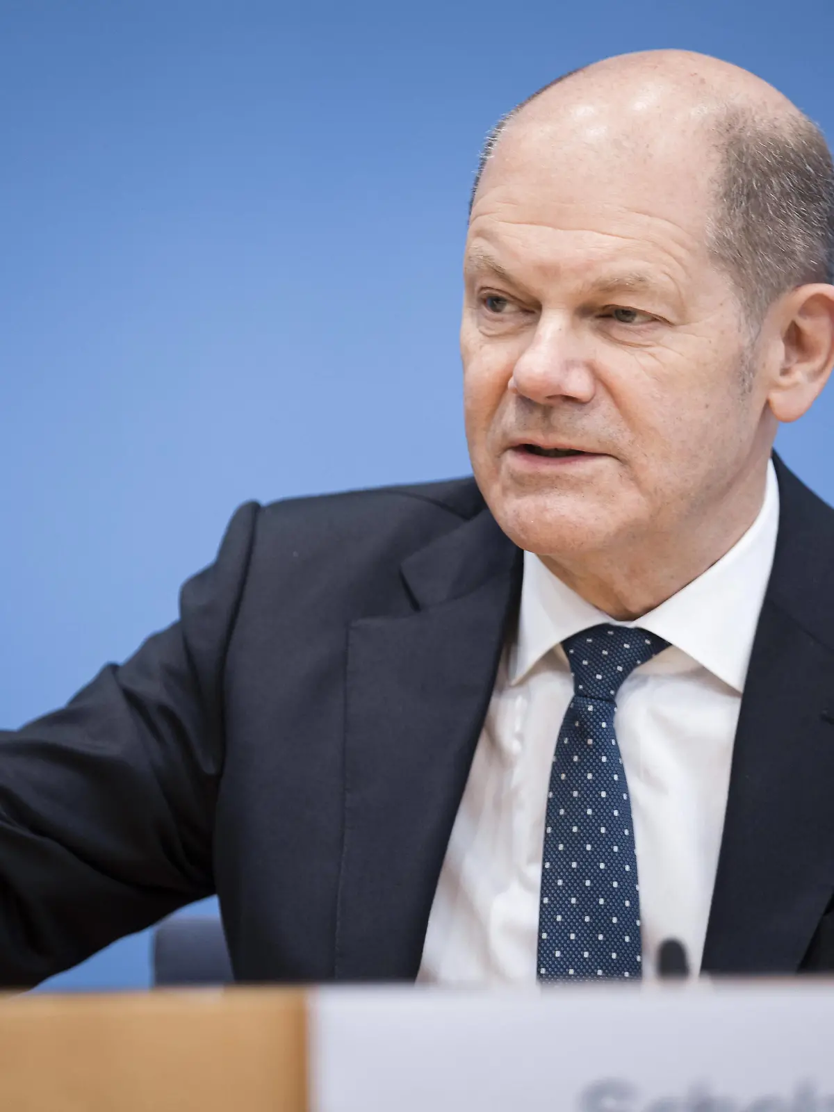  Bundesfinanzminister Olaf Scholz, SPD, aufgenommen im Rahmen einer Pressekonferenz zum Thema Steuerschaetzung, in der Bundespressekonfeenz in Berlin. 12.05.2021. Berlin Deutschland *** Federal Minister of Finance Olaf Scholz, SPD, recorded during a press conference on tax estimation, at the Federal Press Conference in Berlin 12 05 2021 Berlin Germany Copyright: xFelixxZahn/photothek.netx