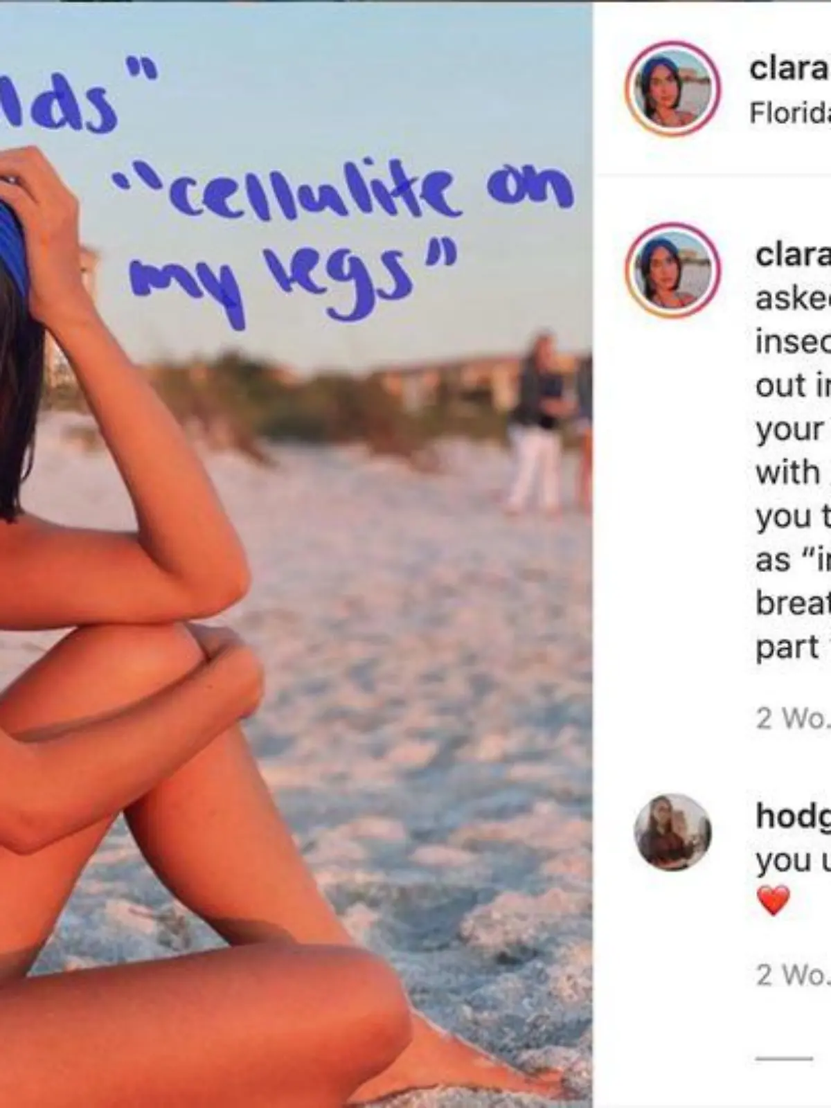 Instagram-Post von Influencerin Clara Guillem
