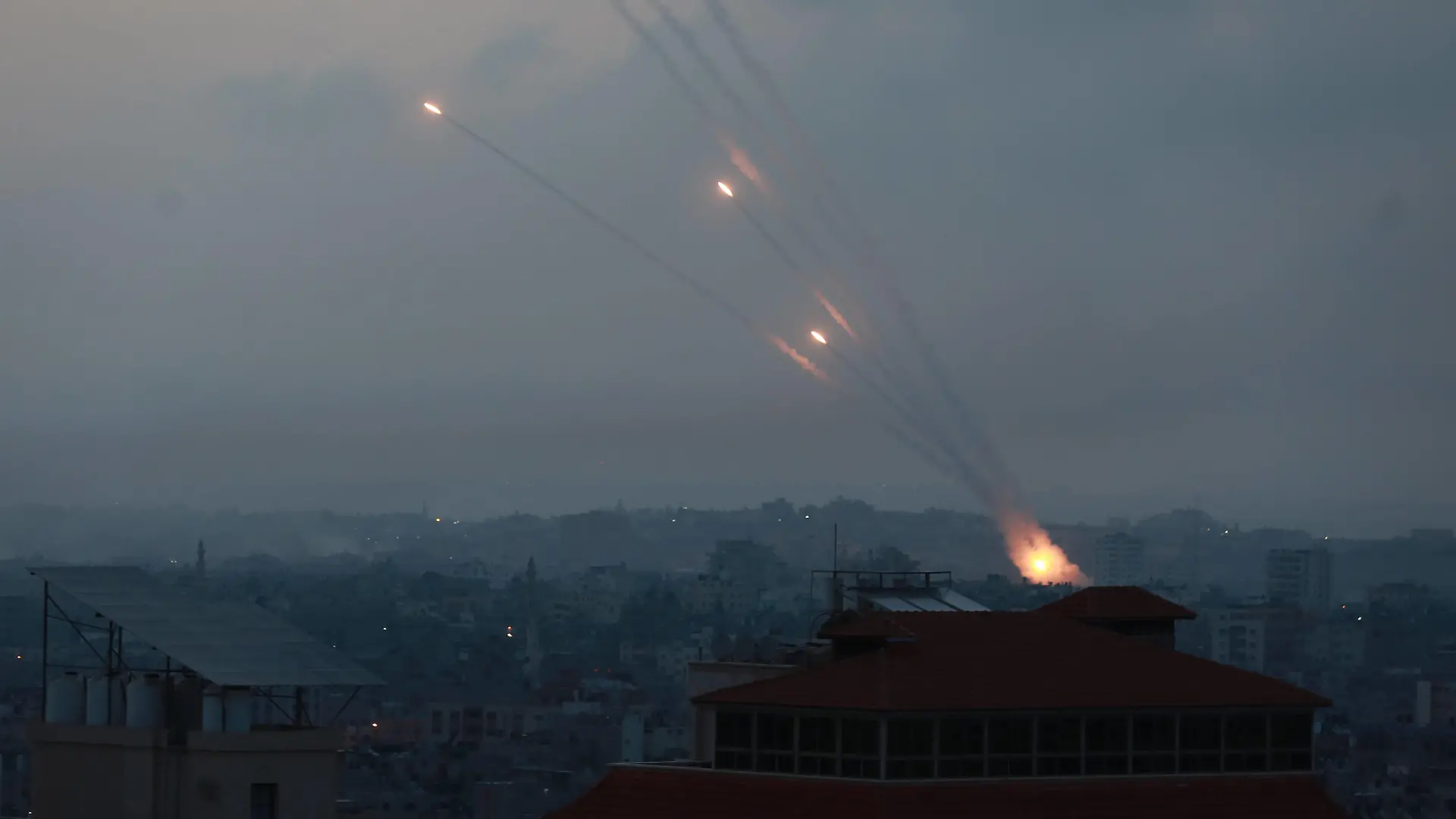 Palestine Israel Conflict Rockets are launched by Palestinian militants into Israel, in Gaza May 11, 2021. Gaza Palestine fathi-notitle210511_npsR6 PUBLICATIONxNOTxINxFRA Copyright: xMajdixFathix