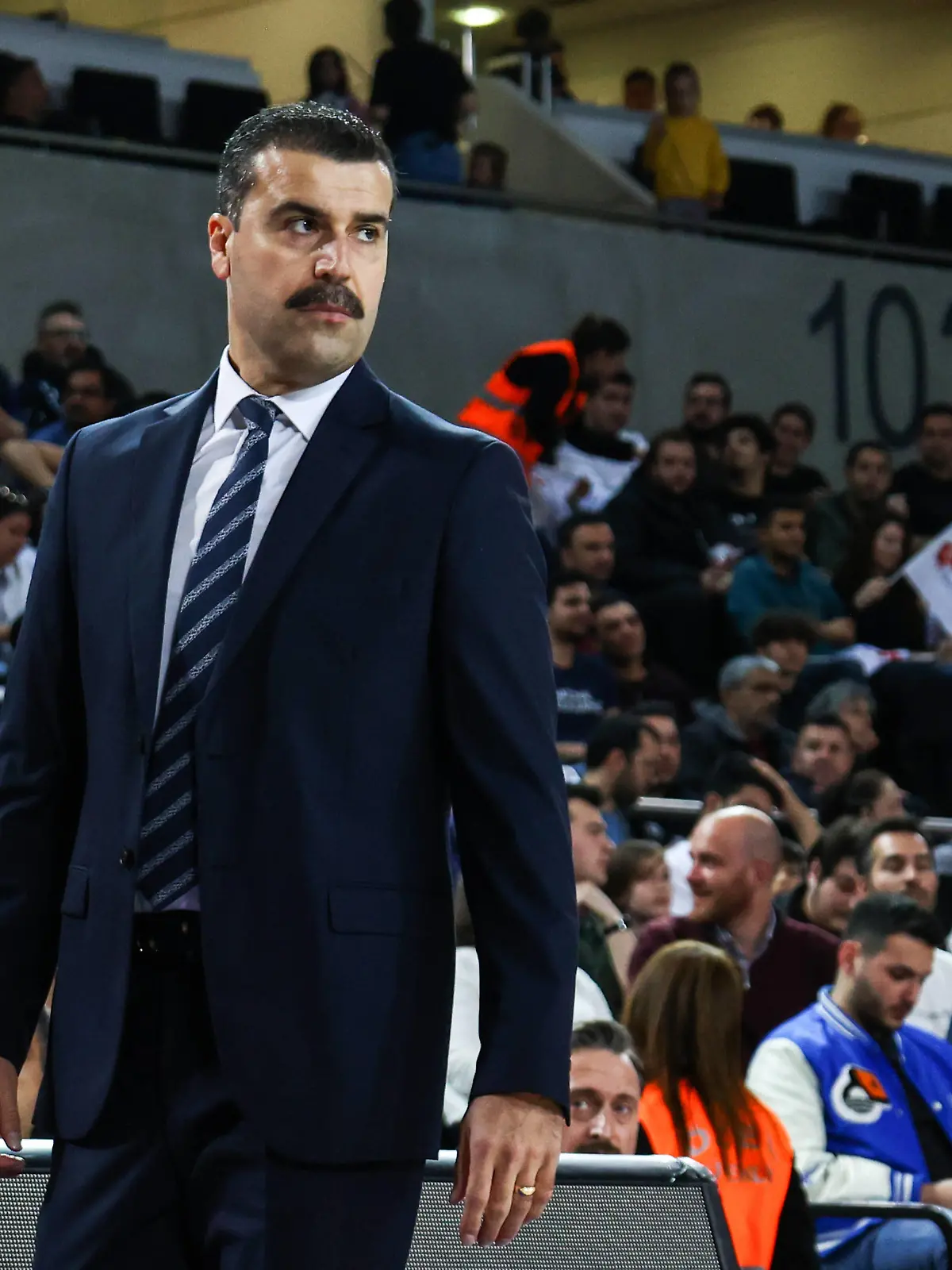 Turk Telekom coach Erdem Can during the EuroCup quarter final match between Turk Telekom - Ratiopharm Ulm , in Ankara, in Turkiye, on April 19, 2023. Copyright: MuhammedxAlixYahsix-xDepoxPhotos 17911811
