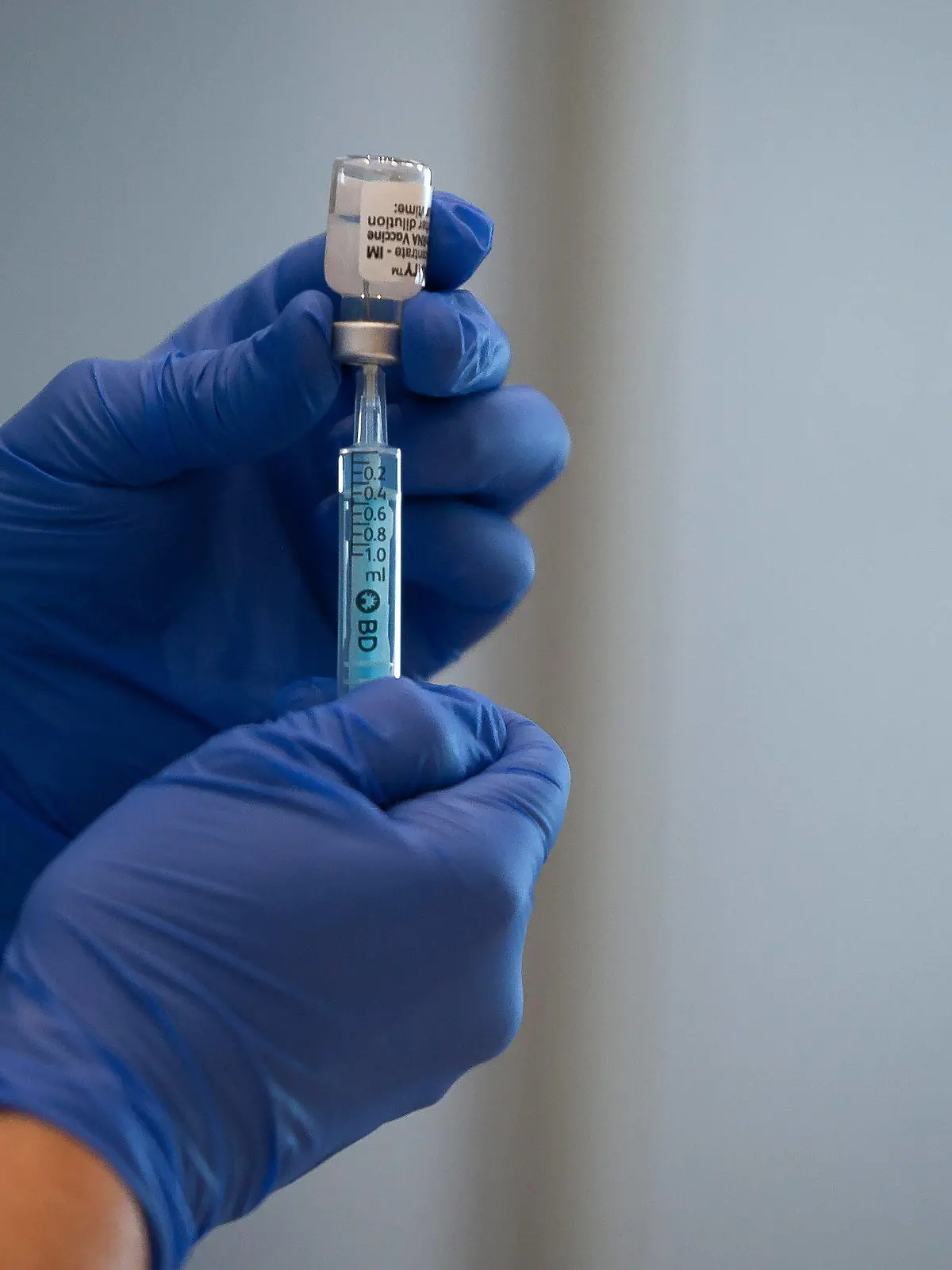 May 5, 2021, Malaga, Spain: A health worker seen preparing a dose of Pfizer vaccine in a syringe during a massive vaccination at Fair and Congresses Palace..Health regional authorities have retimed again the vaccination with doses of Pfizer BioNTech inside large and secure places following all protective measures, as part of massive vaccination One million plan after the announcement of Andalusian government to inoculate around 600.000 vaccines during the week. Malaga Spain - ZUMAs197 20210505_zaa_s197_017 Copyright: xJesusxMeridax 