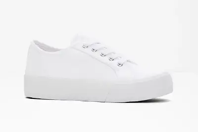 Weiße Plateau-Sneaker von Rainbow