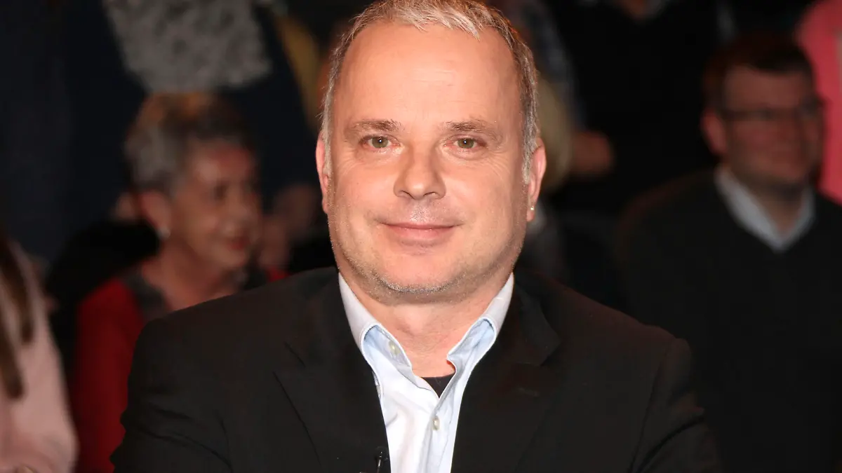 Martin Stürmer bei der Aufzeichnung einer Talkshow