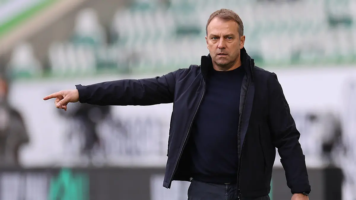 Cheftrainer Hansi Flick FC Bayern Muenchen DFL REGULATIONS PROHIBIT ANY USE OF PHOTOGRAPHS AS IMAGE SEQUENCES AND/OR QUASI-VIDEO. *** Head Coach Hansi Flick FC Bayern Muenchen DFL REGULATES PROHIBIT ANY USE OF PHOTOGRAPHS AS IMAGE SEQUENCES AND OR QUASI VIDEO 