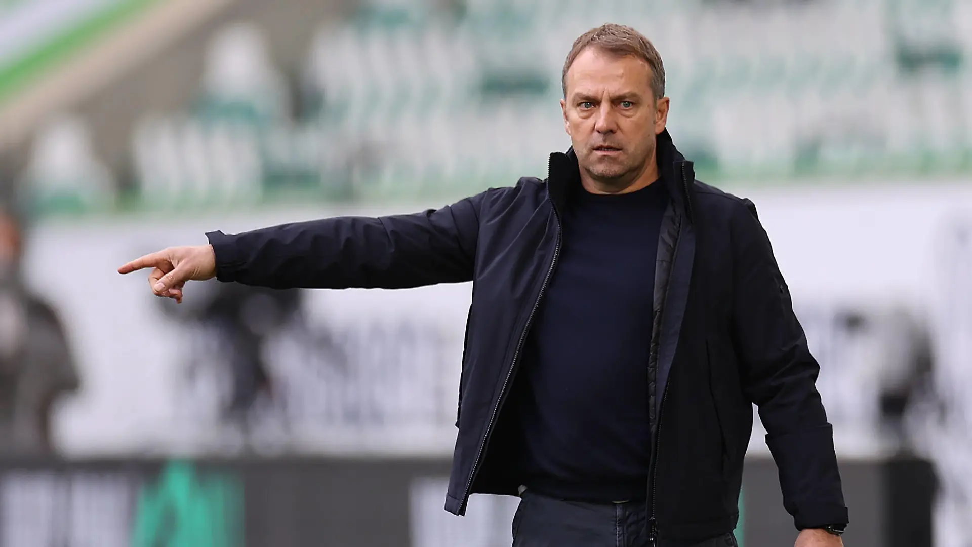 Cheftrainer Hansi Flick FC Bayern Muenchen DFL REGULATIONS PROHIBIT ANY USE OF PHOTOGRAPHS AS IMAGE SEQUENCES AND/OR QUASI-VIDEO. *** Head Coach Hansi Flick FC Bayern Muenchen DFL REGULATES PROHIBIT ANY USE OF PHOTOGRAPHS AS IMAGE SEQUENCES AND OR QUASI VIDEO 