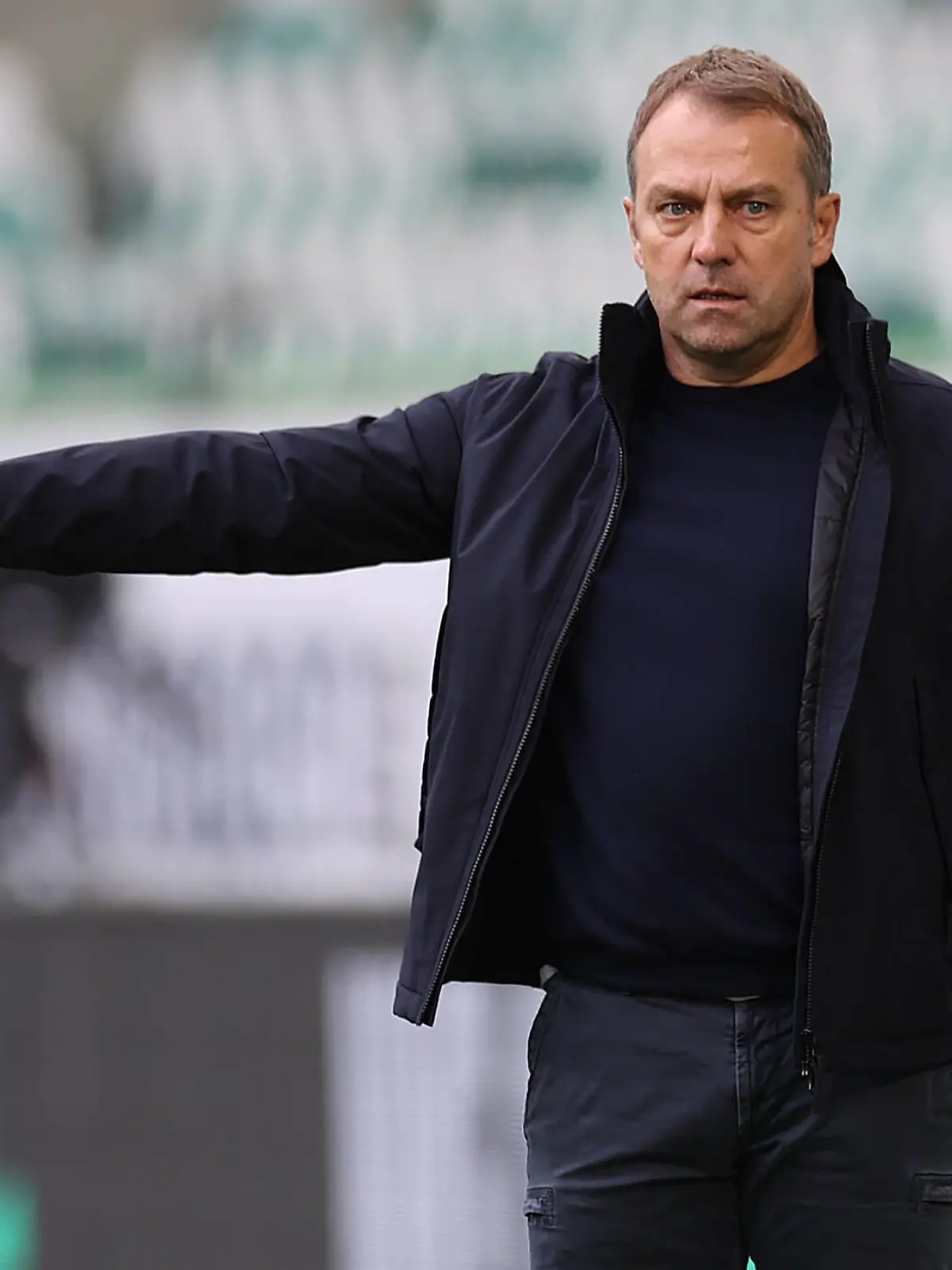 Cheftrainer Hansi Flick FC Bayern Muenchen DFL REGULATIONS PROHIBIT ANY USE OF PHOTOGRAPHS AS IMAGE SEQUENCES AND/OR QUASI-VIDEO. *** Head Coach Hansi Flick FC Bayern Muenchen DFL REGULATES PROHIBIT ANY USE OF PHOTOGRAPHS AS IMAGE SEQUENCES AND OR QUASI VIDEO 