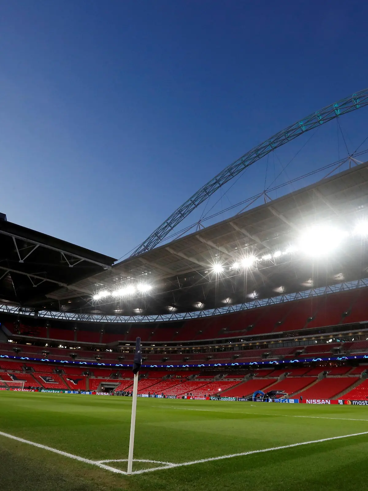 FILE PHOTO: Soccer Football - Champions League Round of 16 First Leg - Tottenham Hotspur v Borussia Dortmund - Wembley Stadium, London, Britain - February 13, 2019  General view inside the stadium before the match   Action Images via Reuters/Matthew Childs/File Photo