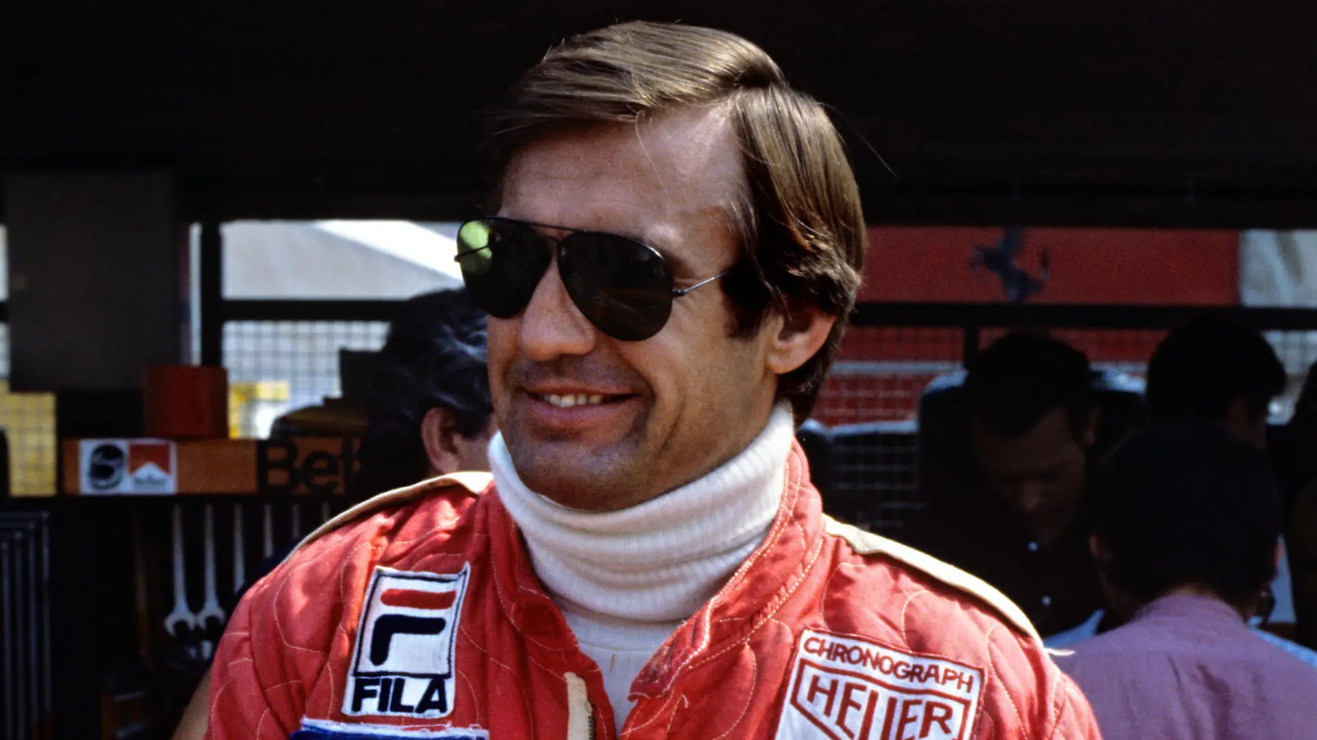 Der argentinische Formel-1-Fahrer Carlos Reutemann, aufgenommen 1978. Foto: Griffin +++(c) dpa - Report+++