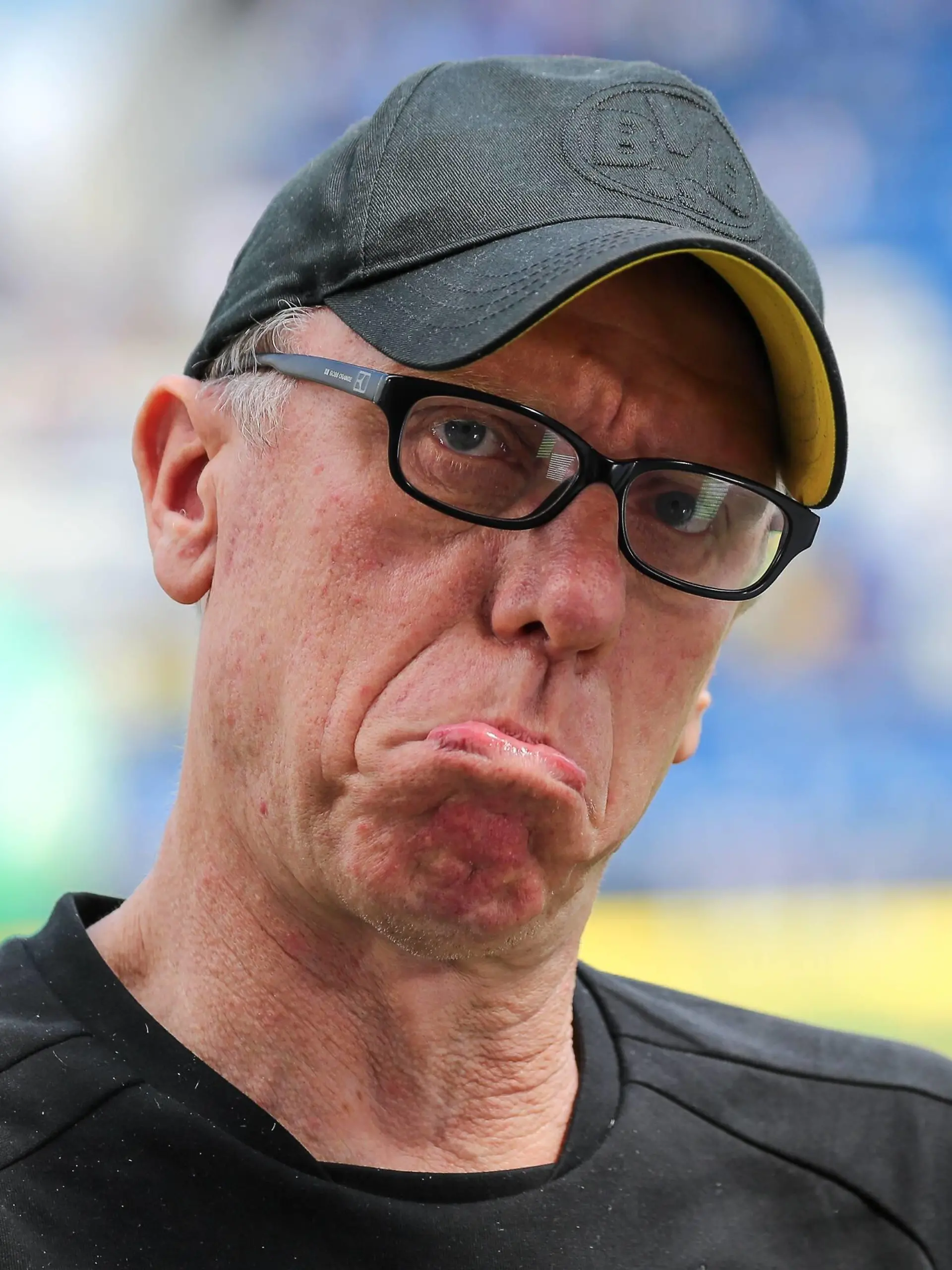 Peter Stöger (Trainer, Cheftrainer, BVB), Einzelbild, Aktion, Action, Porträt, Portrait, enttäuscht schauend, Enttäuschung, Frustration, disappointed, pessimistisch, Fussball, Bundesliga, TSG 1899 Hoffenheim - Borussia Dortmund, *** Peter Stöger coach head coach BVB single action action portrait portrait disappointed looking disappointment frustration disappointed pessimistic football Bundesliga TSG 1899 Hoffenheim Borussia Dortmund xozx  