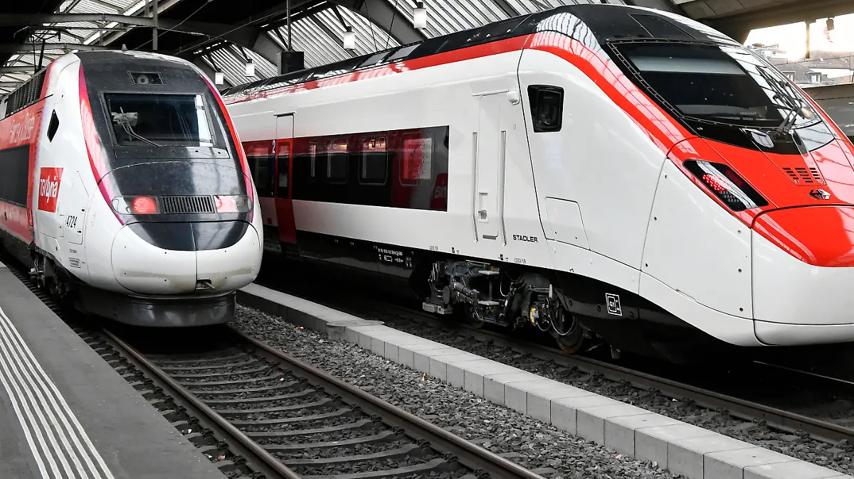 Eine Frau wurde von einem ihr unbekannten Mann vor einen fahrenden Zug geschubst.