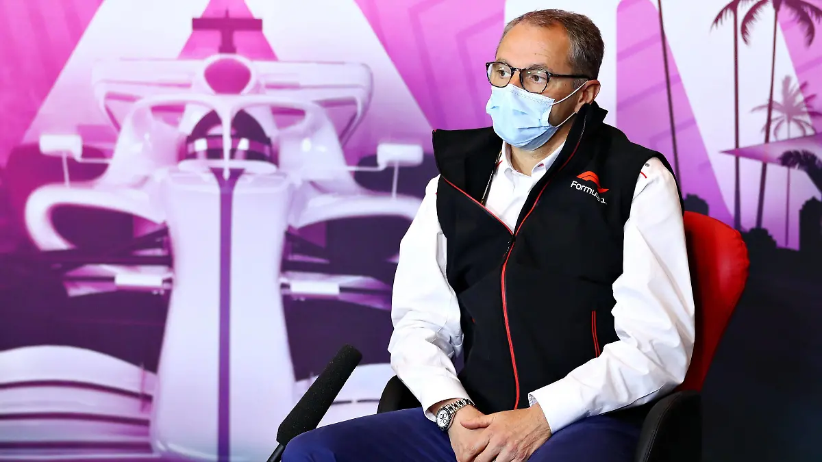  F1 Grand Prix of Emilia Romagna Stefano Domenicali ITA, President & CEO of Formula 1 Group during a press conference, PK, Pressekonferenz to announce the 2022 F1 Miami Grand Prix, F1 Grand Prix of Emilia Romagna at Autodromo Enzo e Dino Ferrari on April 18, 2021 in Imola, Italy. Photo by Dan Istitene/Formula 1/Getty Images/FIA Pool via HOCH ZWEI Imola Autodromo Enzo e Dino Ferrari Italy Poolfoto HOCH ZWEI/Pool/Formula 1 via Get ,EDITORIAL USE ONLY