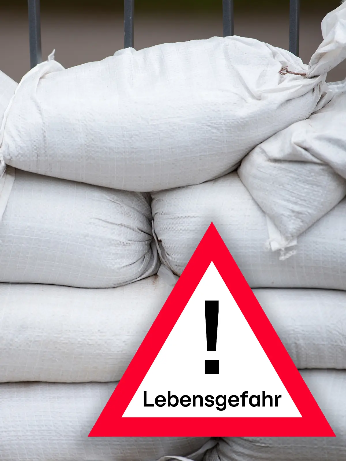Lebensgefahr durch Fluten