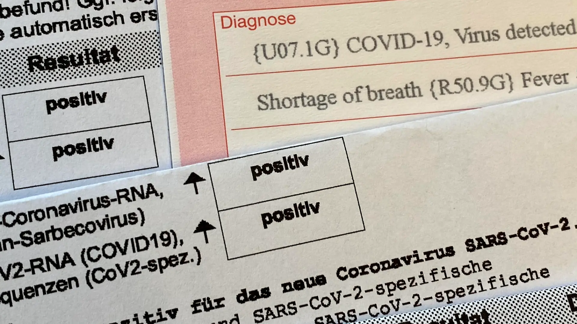 Postives Corona-Testergebnis