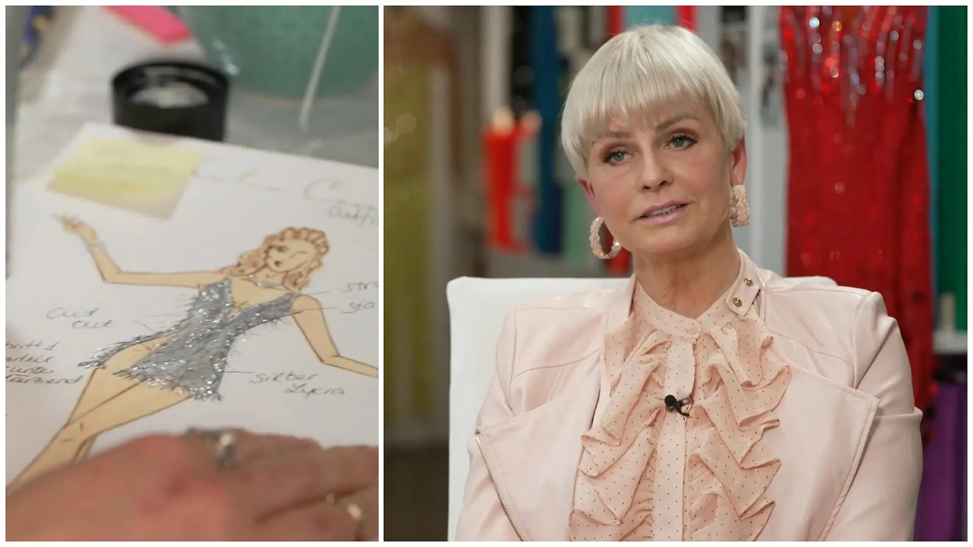 So entstand Valentina Pahdes "Magic Moment"-Outfit Vom Entwurf bis zum großen Auftritt