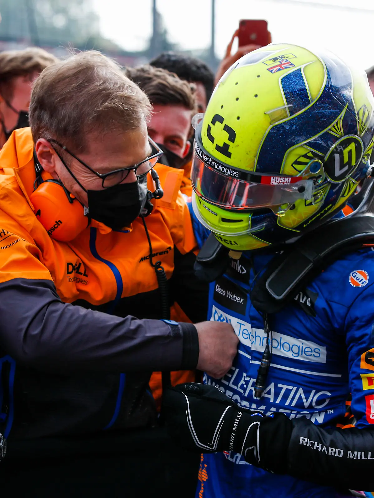  Andreas Seidl GER, McLaren F1 Team, 4 Lando Norris GBR, McLaren F1 Team, F1 Grand Prix of Emilia Romagna at Autodromo Enzo e Dino Ferrari on April 18, 2021 in Imola, Italy. Photo by HOCH ZWEI Imola Italy *** Andreas Seidl GER, McLaren F1 Team , 4 Lando Norris GBR, McLaren F1 Team , F1 Grand Prix of Emilia Romagna at Autodromo Enzo e Dino Ferrari on April 18, 2021 in Imola, Italy Photo by HOCH ZWEI Imola Italy