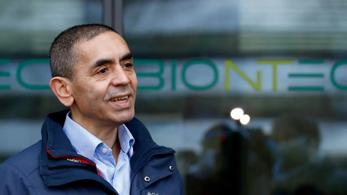 CEO and co-founder of BioNTech, Ugur Sahin, answers journalists' questions after the European Medicines Agency (EMA) approved its COVID-19 vaccine, at the company headquarters in Mainz, Germany December 22, 2020. REUTERS/Ralph Orlowski