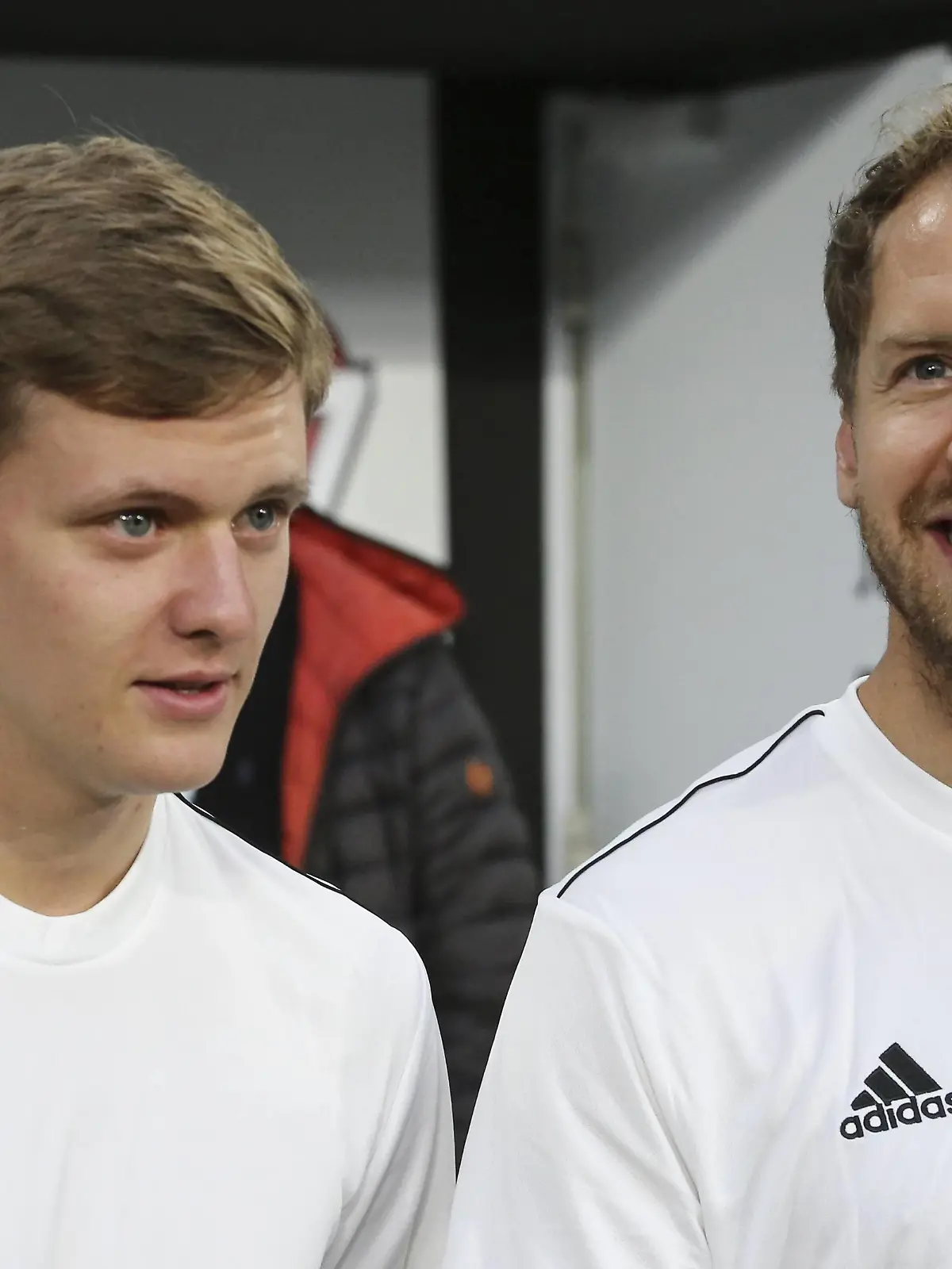  May 27, 2019 - Turin, Piedmont, Italy - Mick Schumacher L and Sebastian Vettel R during the Partita Del Cuore 2019 charity football match at Allianz Stadium on May 27, 2019 iin Turin, Italy. Partita Del Cuore Charity Match PUBLICATIONxINxGERxSUIxAUTxONLY - ZUMAn230 20190527_zaa_n230_661 Copyright: xMassimilianoxFerrarox