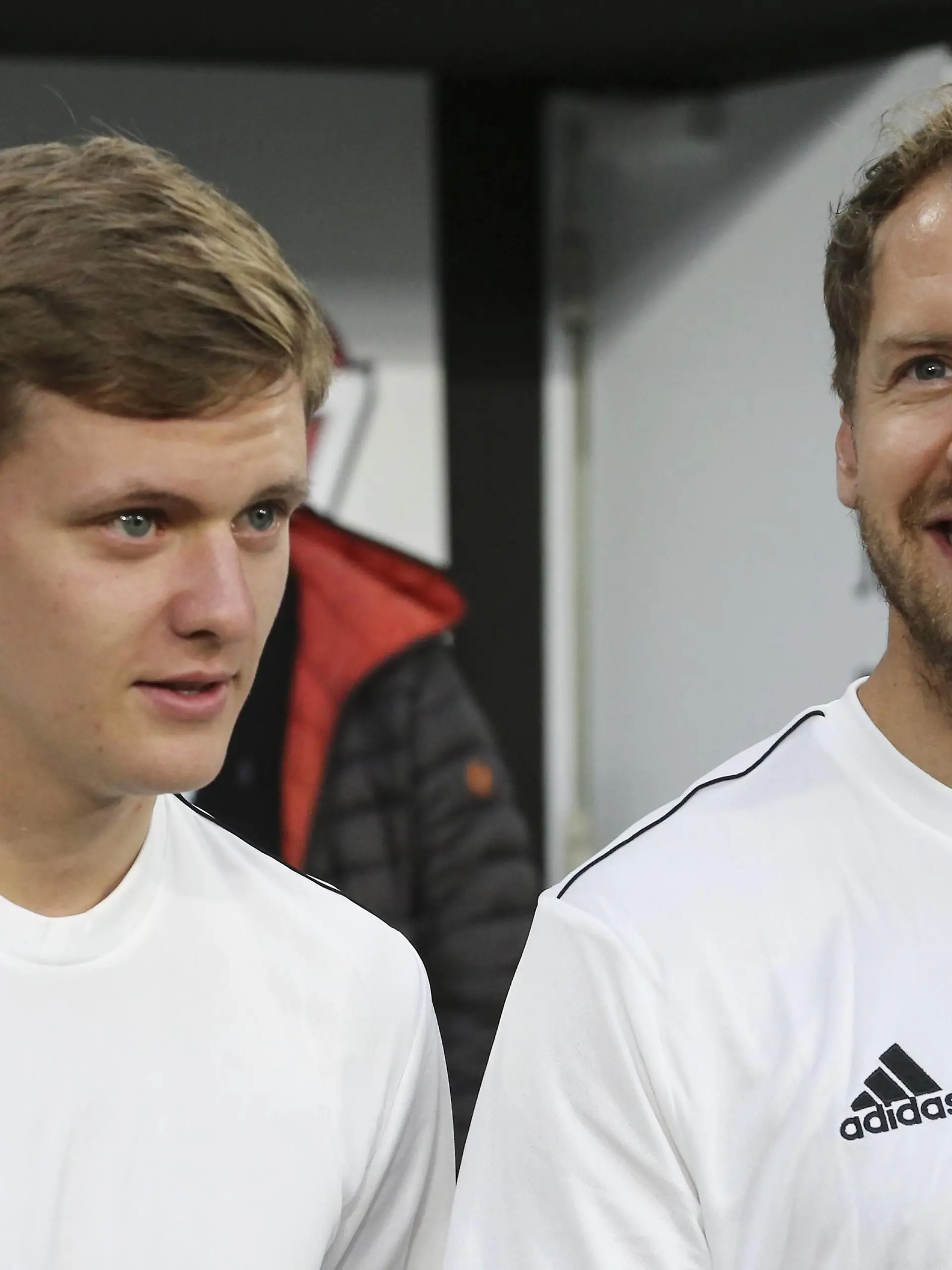  May 27, 2019 - Turin, Piedmont, Italy - Mick Schumacher L and Sebastian Vettel R during the Partita Del Cuore 2019 charity football match at Allianz Stadium on May 27, 2019 iin Turin, Italy. Partita Del Cuore Charity Match PUBLICATIONxINxGERxSUIxAUTxONLY - ZUMAn230 20190527_zaa_n230_661 Copyright: xMassimilianoxFerrarox