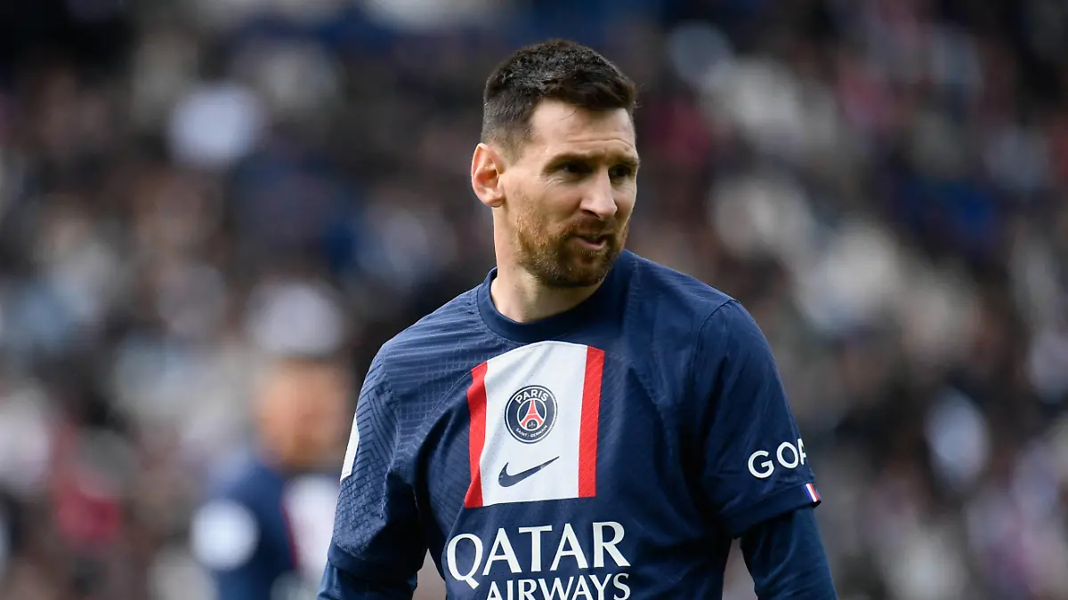 Lionel Messi during PSG s defeat against FC LORIENT at the Parc des Princes, in Paris 30 April 2023 PUBLICATIONxNOTxINxFRAxRUS JulienxMattiax/xLexPictorium LePictorium_0280057