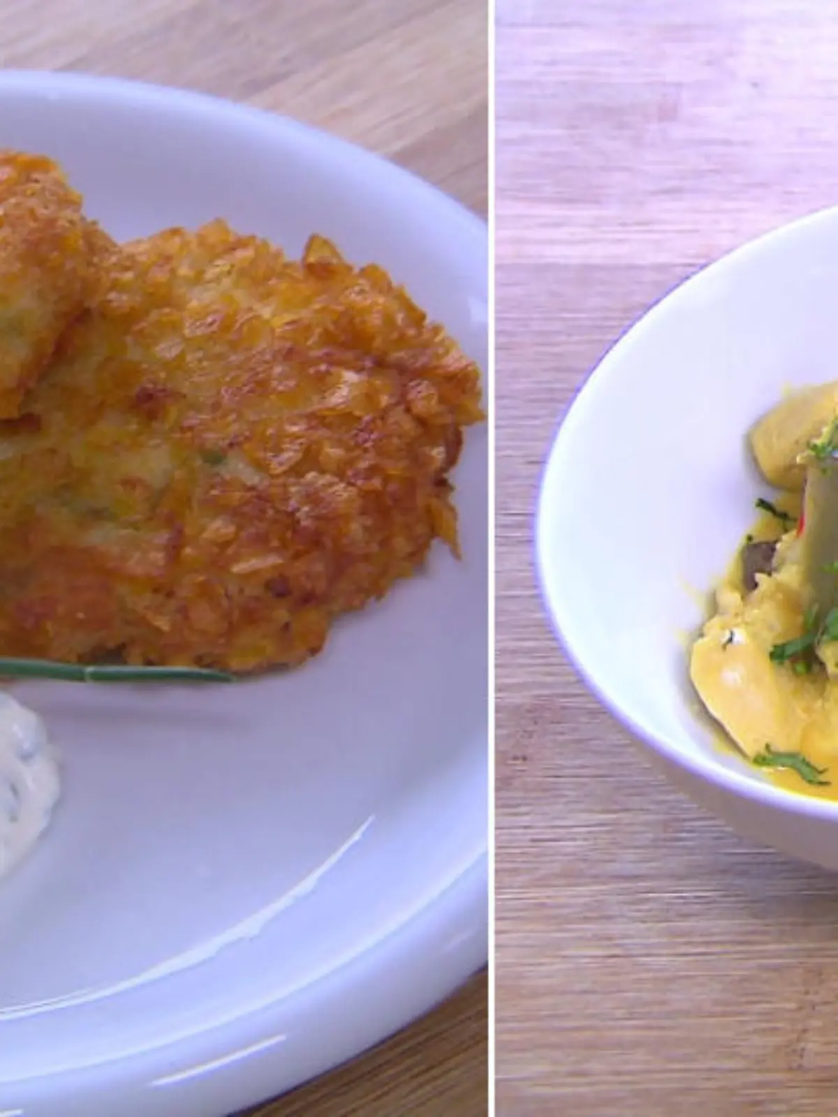 Ein Blumenkohl - zwei Gerichte: Knusprige Nuggets und würziges Curry