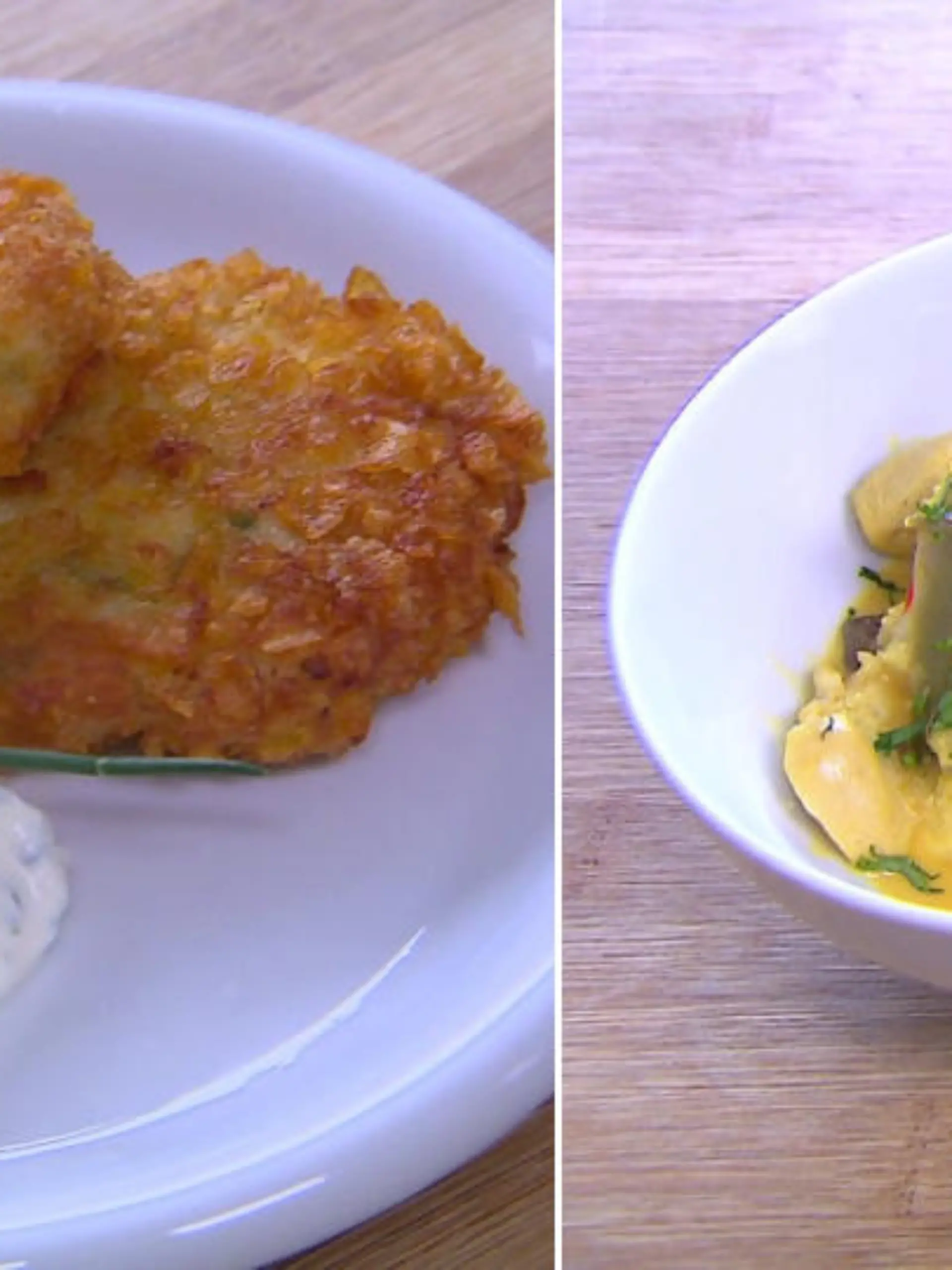 Ein Blumenkohl - zwei Gerichte: Knusprige Nuggets und würziges Curry