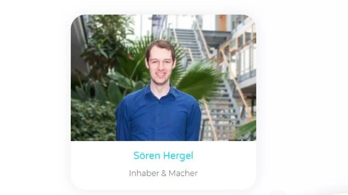 Eigentlich arbeitet Sören Hergel als Freiberufler und erstellt Websites für Firmen.
