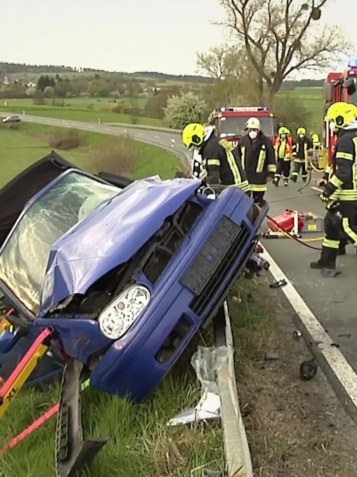 Unfall auf der Bundesstraße zwischen Usingen und Eschbach am 3.5.2021