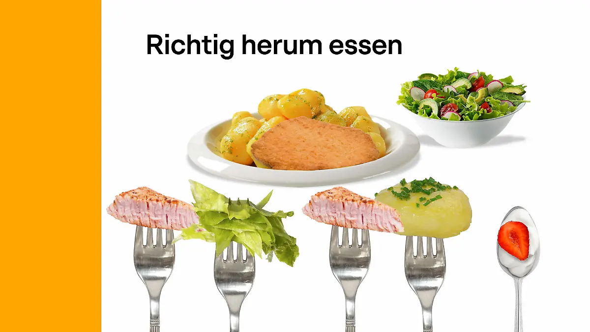 Was Zu Essen In Der Nähe Abnehmen durch „Richtig-herum-Essen“ - die Reihenfolge ist entscheidend!