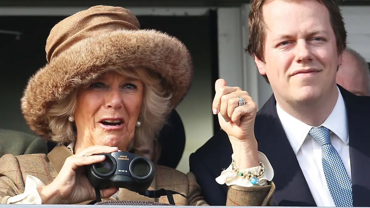 Herzogin Camilla mit ihrem Sohn Tom Parker-Bowles