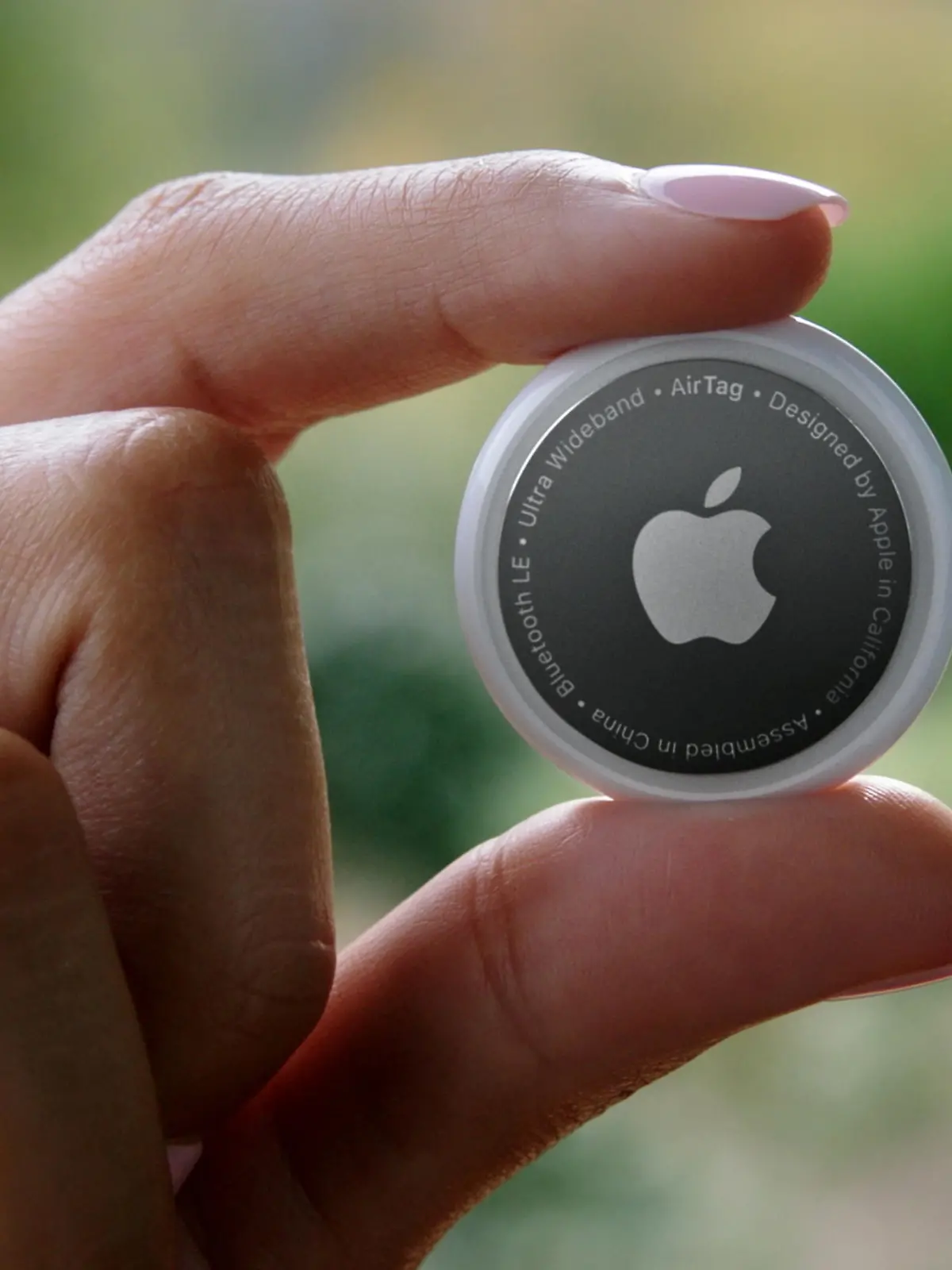 Apple unveils AirTag, in this still image from the keynote video of a special event at Apple Park in Cupertino, California, U.S. released April 20, 2021. Apple Inc./Handout via REUTERS. NO RESALES. NO ARCHIVES. THIS IMAGE HAS BEEN SUPPLIED BY A THIRD PARTY.