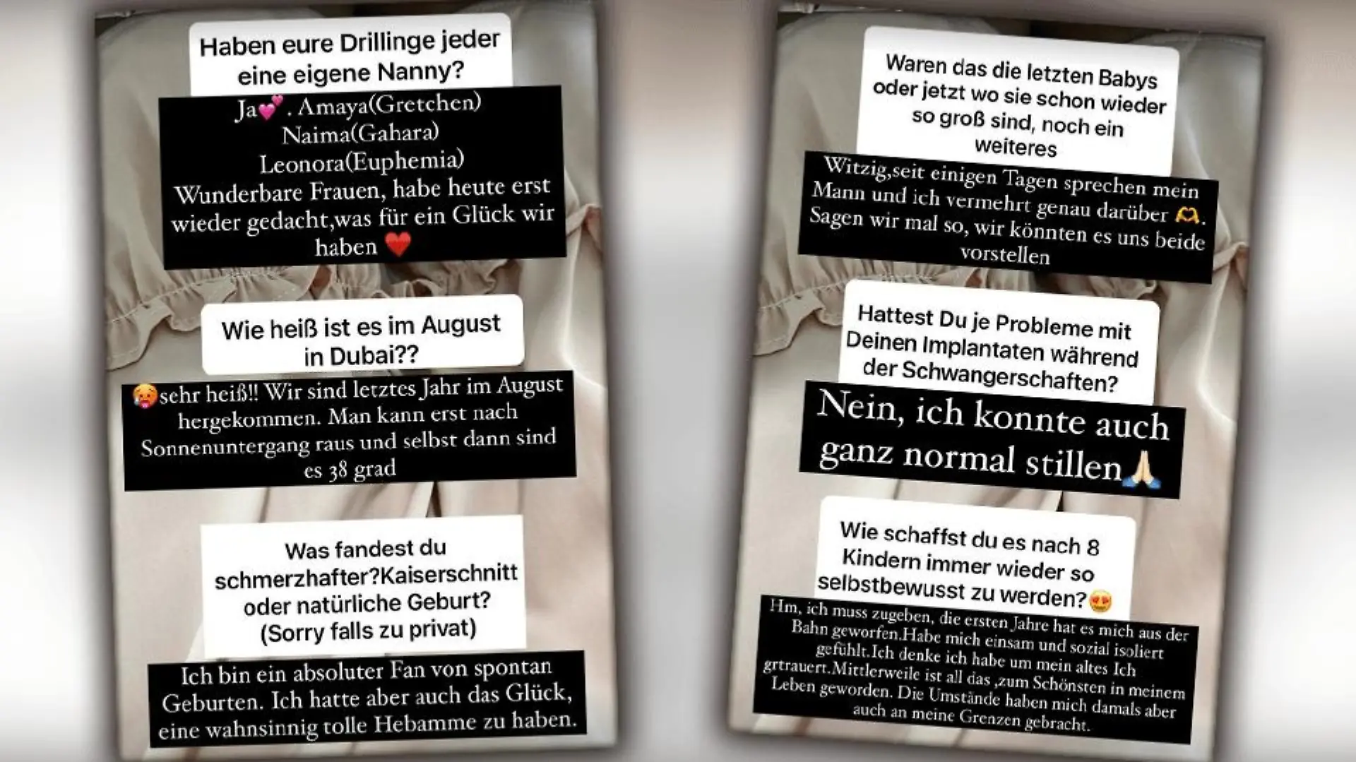 Anna-Maria beantwortet die Fragen ihrer Instagram-Community.