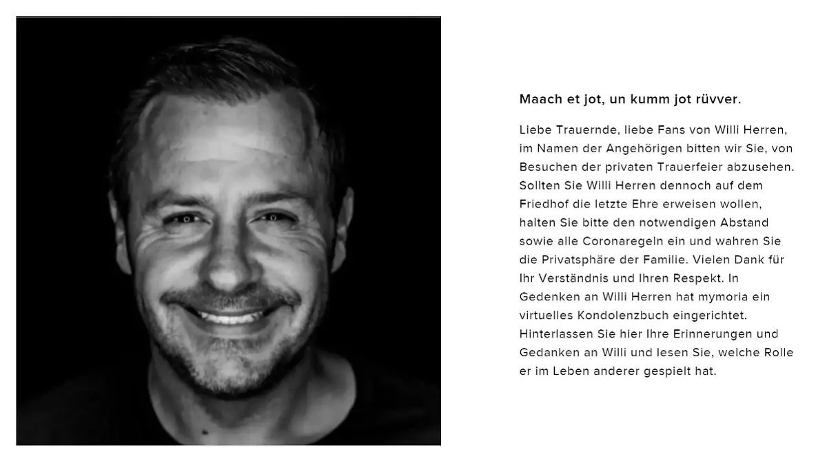Willi Herrens Kondolenzbuch